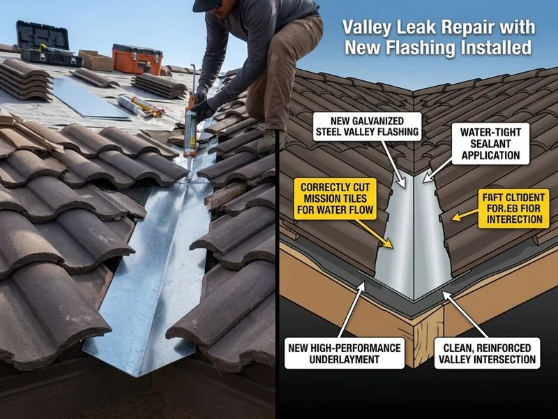 Tile Roof Repair project 2 in Tucson
